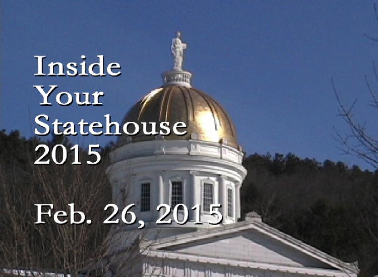 Inside Your Statehouse 2015 Feb. 26, 2015  Speaker Shap Smith, Rep. David Deen and Rep. Kate Webb discuss Vermont waterways, rivers and lakes issues. View at https://vimeopro.com/vtvt/insideyourstatehouse2015/video/120747311