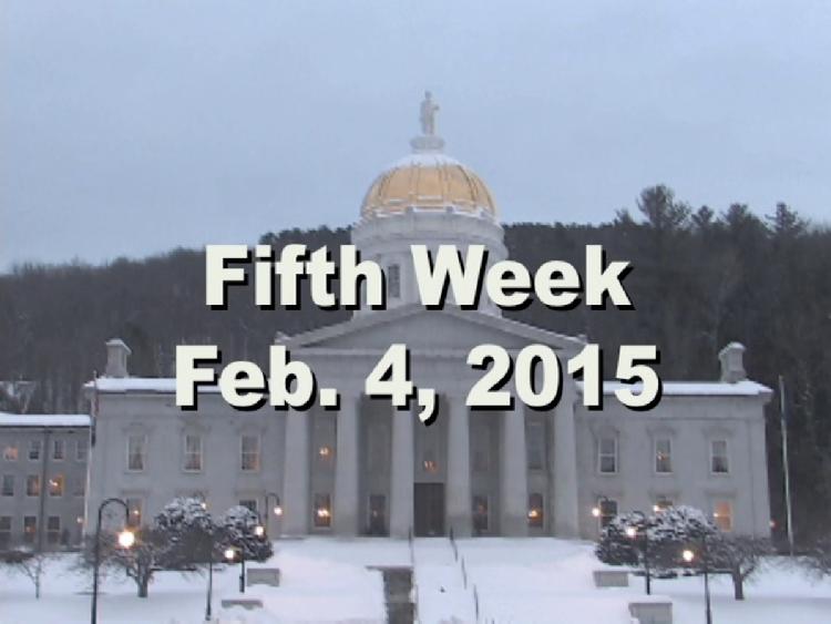 Under The Golden Dome 2015 Week 5  Fifth week of the 2015 Vermont legislative session Feb. 4, 2015. State House Info � Rep. Mollie Burke Art Exhibit. Interview segments with Vermont Governor Peter Shumlin, Rep. Larry Fiske, Rep. Larry Cupoli, Rep. Kurt Wright, Sen. Alice Nitka, Sen. John Rodgers, Rep. Curt McCormack. View at https://vimeopro.com/vtvt/underthegoldendome2015/video/118774026